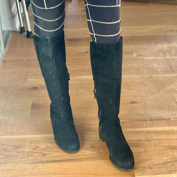 Stuart Weitzman Suede Knee High Boots - Picture 1 of 5